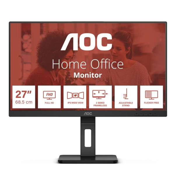 Monitor 27'' AOC 27E3QAF IPS 1920x108075Hz4msHDMIDPVGA