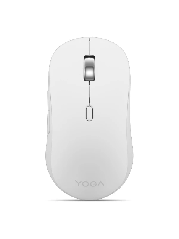 Lenovo Yoga Bluetooth Silent Mouse (Seashell/White), DPI switch 1600-2400-4000, IR optical sensor, Full size, Triple Bluetooth 5.3, 8 butto