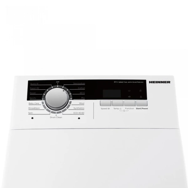 Mašina za pranje veša HEINNER HWM-TL8013IVA++ 8kg1300ogornje punjenje