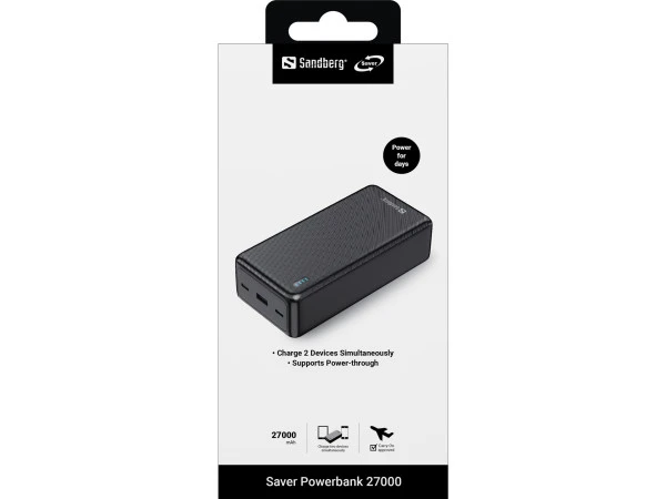 Powerbank Sandberg 320-43 27000mAh99,9WhPD20W