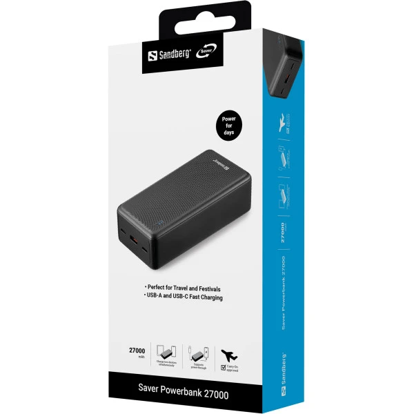 Powerbank Sandberg 320-43 27000mAh99,9WhPD20W