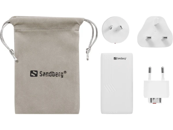 Sandberg 4in1 TravelCharger 2xUSB-CA 65W 441-68