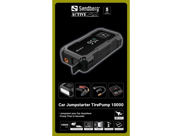 Baterijski kompresorpowerbank Sandberg 421-21 Jumpstarter 10000mAhlampa