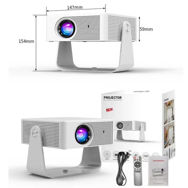 Projektor Zeus N8 HD 1280X720LED LCD4700 LUM(170 ANSI)WiFimiracHDMIUSBzvučAndr 11