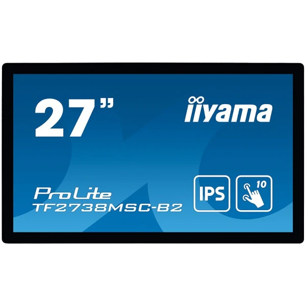 IIYAMA Monitor 27'' PCAP Bezel Free 10-Points Touch, 1920x1080, IPS panel, DVI, HDMI, DisplayPort, 425cdm˛ (with touch), 1000:1, 5ms, Landsc