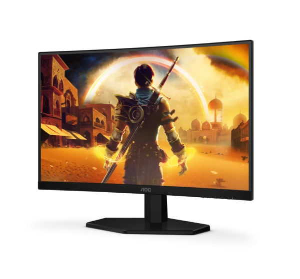 Monitor 23.6'' AOC C24G42E VA/Zakrivljeni/FHD/1920x1080/180Hz/4ms GtG/HDMIx2, DP/Adaptive Sync/VESA/Crna