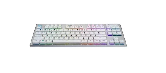 Logitech G PRO X TKL Rapid Gaming Keyboard, White, US