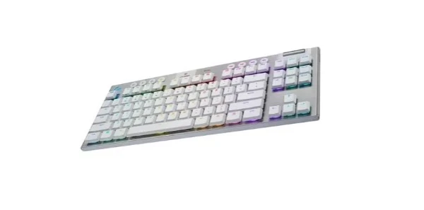 Logitech G PRO X TKL Rapid Gaming Keyboard, White, US