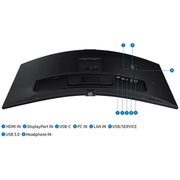 Monitor SAMSUNG LS34C652VAUXEN 34''VA,21:9,zakrivljen3440x1440100Hz4ms GtGHDMI,DP,USB,LANkamera' ( 'LS34C652VAUXEN' ) 