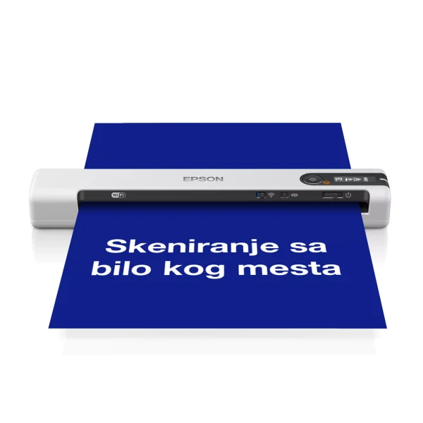 Scanner WorkForce DS-80W, Portable, CIS, A4, 4 s/page, WiFi, USB, Baterija ( B11B253402 ) 