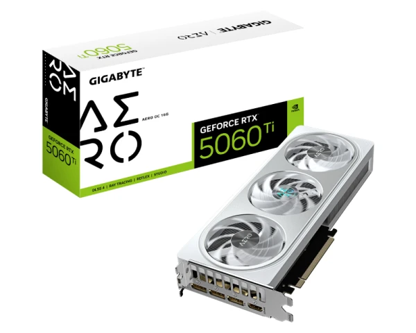 GIGABYTE nVidia GeForce RTX 5060 Ti AERO16GB 128bit GV-N506TAERO OC-16GD rev. 1.0 grafička karta