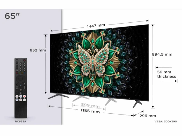 Televizor TCL 65C6KMiniLED-QLED65''4K UHD144HzGoogle TVcrna' ( '65C6K' ) 