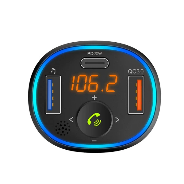 Xwave BT 87 FM transmiter za kola,Bluetooth LED Display,BASS booster,PD20W+QC3.0 brzo punjenje,38W 