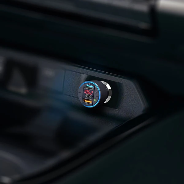 Xwave BT 40 FM transmiter za kola,Bluetooth,LED,USB,3D Surround,USB-TypeC PD30W+QC3.0 brzo punjenje 