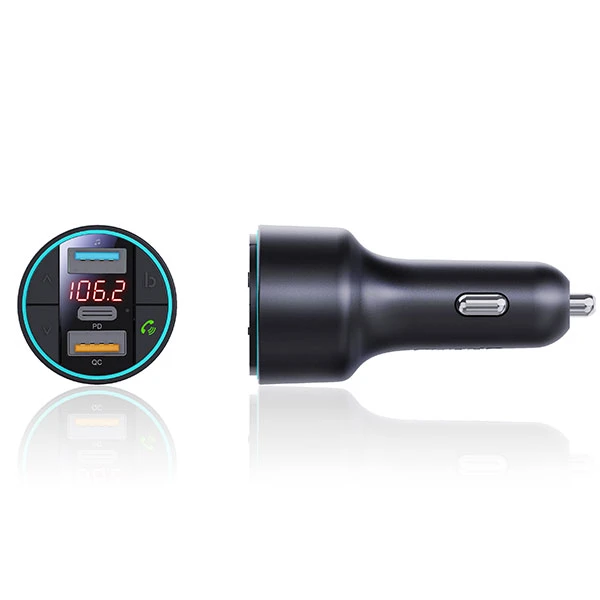 Xwave BT 40 FM transmiter za kola,Bluetooth,LED,USB,3D Surround,USB-TypeC PD30W+QC3.0 brzo punjenje 