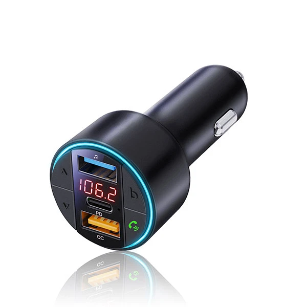 Xwave BT 40 FM transmiter za kola,Bluetooth,LED,USB,3D Surround,USB-TypeC PD30W+QC3.0 brzo punjenje 