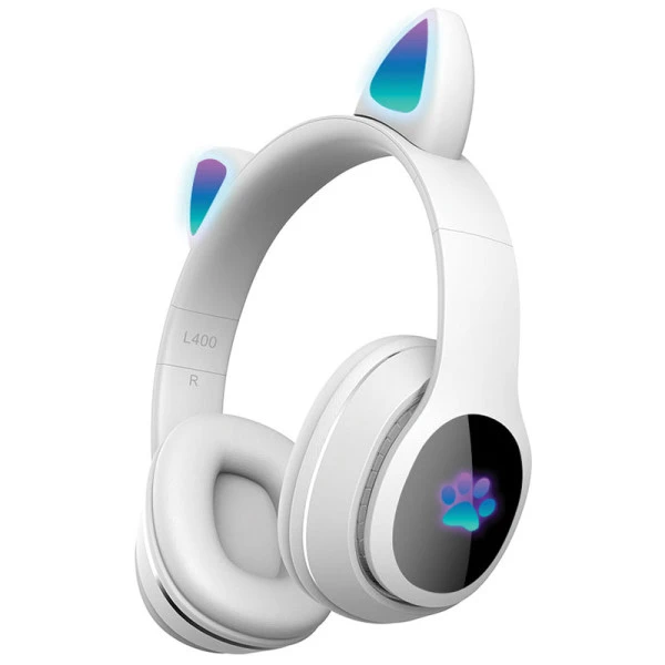 Xwave L400 white Bluetooth slušalice stereo sa mikrofonom/v5.3/Aux/microSD 