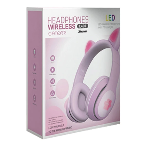 Xwave L400 purple Bluetooth slušalice stereo sa mikrofonom/v5.3Aux/microSD 