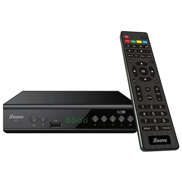 Xwave S12 DVB-T2 SetTopBox H.265,LED,scart,HDMI,RF in-out,USB,media player,metalno kućište 