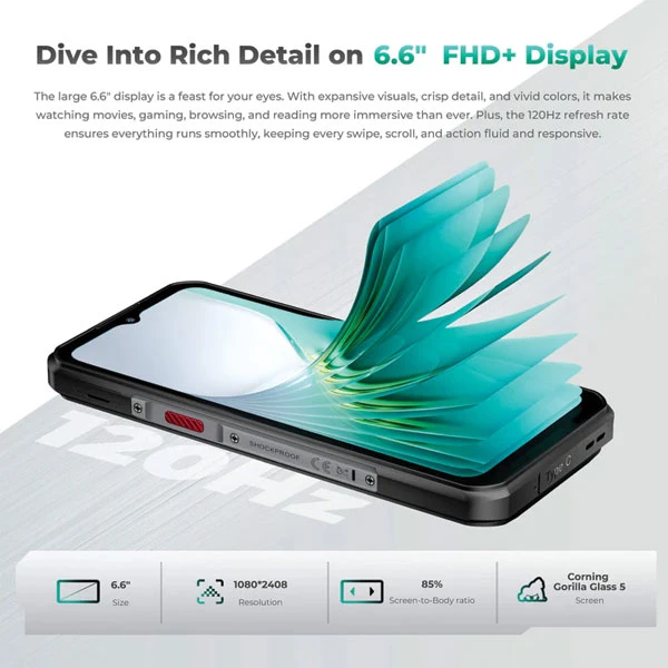 Oukitel WP62 Rugged Smartphone 5G/8GB+256GB/11000mAh/108MP+8MP+2MP/32MP/NFC/Android15 