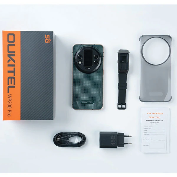 Oukitel WP200 Pro Rugged Smartphone 5G/24GB+1TB/8800mAh/108MP+2MP+0.3MP/32MP/AI/Gemini/NFC/Android15 