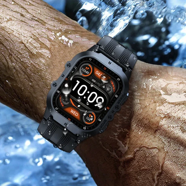 OUKITEL pametni sat BT20 Crni Smart Watch Sport Rugged / Zaštićen IP68/IP69K