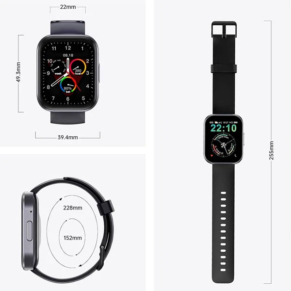 Oukitel BT103 Smart Watch 300mAh/Heart rate/SpO2/CRNI