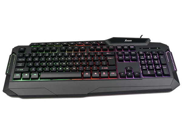 Xwave gaming tastatura multimedijalna sa RGB osvetljenjem XL02 Crna