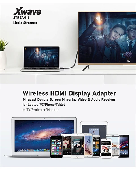 Xwave Stream 1 Wirleless HDMI Display Adapter