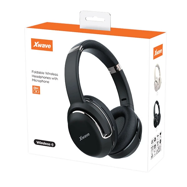 Xwave  Bluetooth slušalice stereo sa mikrofonom TWS600 /v5.3/FM/Aux/microSD CRNE