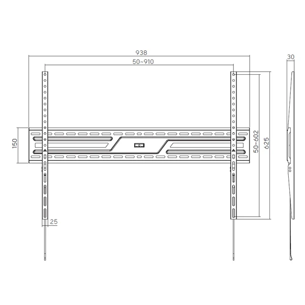 Zidni TV nosač 43'' do 100''