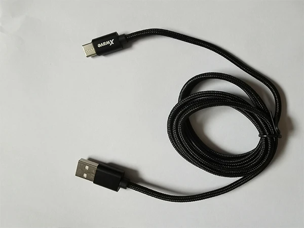 Xwave Kabl USB Tip C  muški na Tip A   muški  1.2M   3A, PVC crni pleteni 
