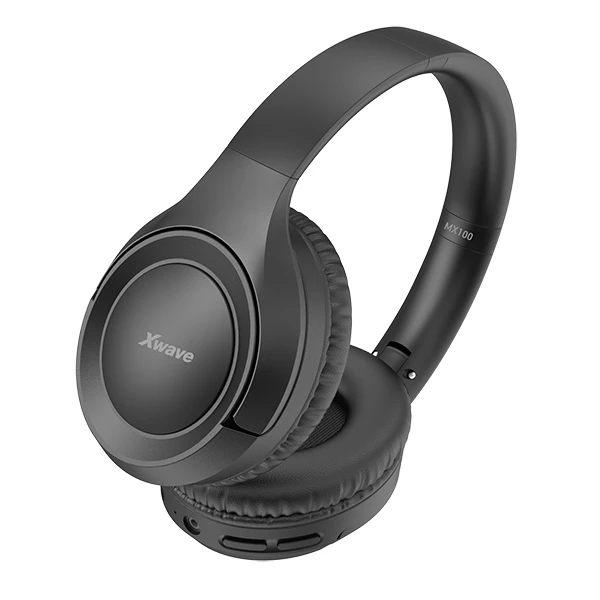 Xwave MX100 black Bluetooth slušalice stereo sa mikrofonom/v5.3/FM/Aux/microSD 