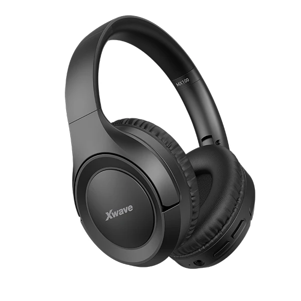 Xwave MX100 black Bluetooth slušalice stereo sa mikrofonom/v5.3/FM/Aux/microSD 