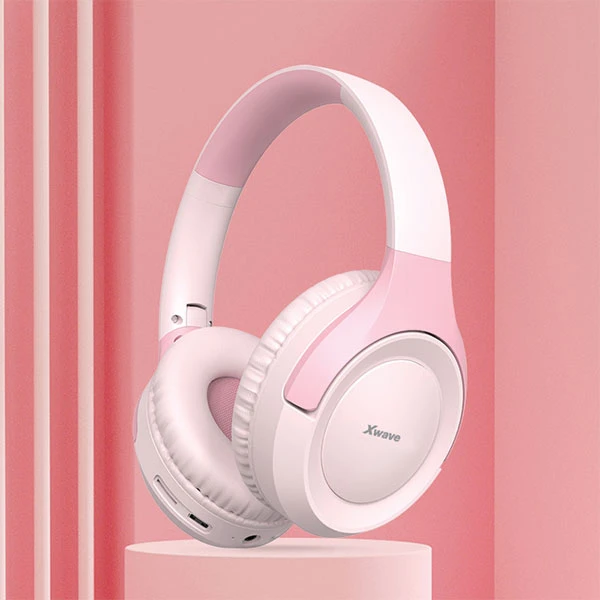 Xwave MX100 pink Bluetooth slušalice stereo sa mikrofonom/v5.3/FM/Aux/microSD 