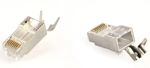 LC-PTF7-01/50 Gembird Zasticeni modularni CAT7 prolazni utikac 15u pozlacen, FTP, SFTP, 50 kom.