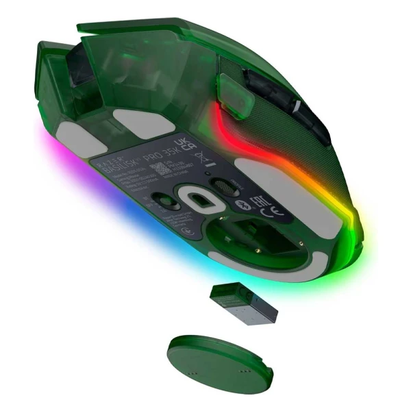 Basilisk V3 Pro 35K - Ergonomic Wireless Gaming Mouse - Phantom Green Edition - EU