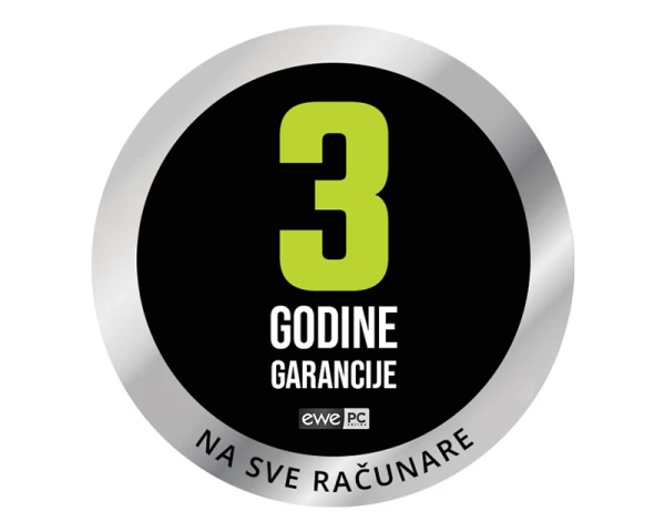 EWE PC AMD GAMING računar Ryzen 5 7500F 16GB 1TB RTX5060 8GB (2)