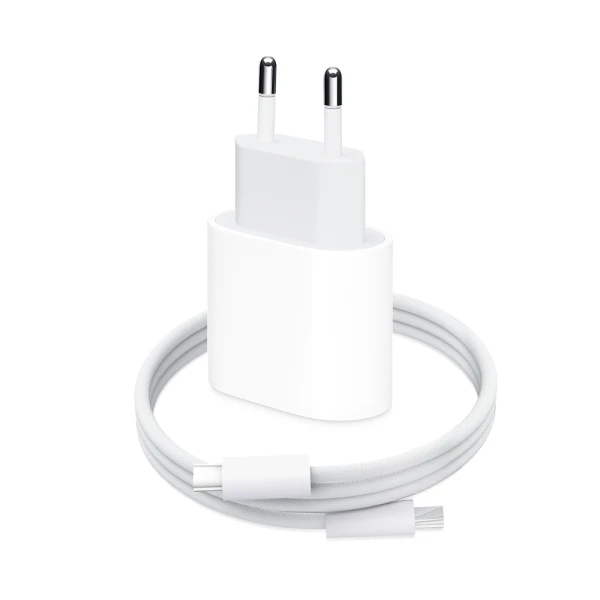 Kucni punjac PD Fast charger 35W za iPhone 15-16 sa PD Type C kablom CE beli