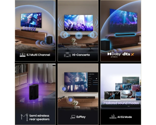 HISENSE AX5100Q Dolby Atmos soundbar sa bežičnim subwooferom crni 