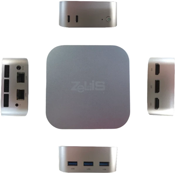 Mini PC Zeus N5 Celeron QC N150 3.40 GHzDDR5 12GBm.2 256GBLANDual WiFiBT2xHDMIDPWin 11