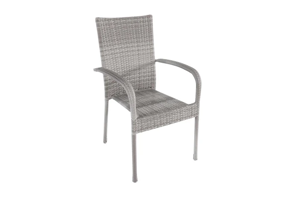 baštenska stolica od ratana – siva Avola 