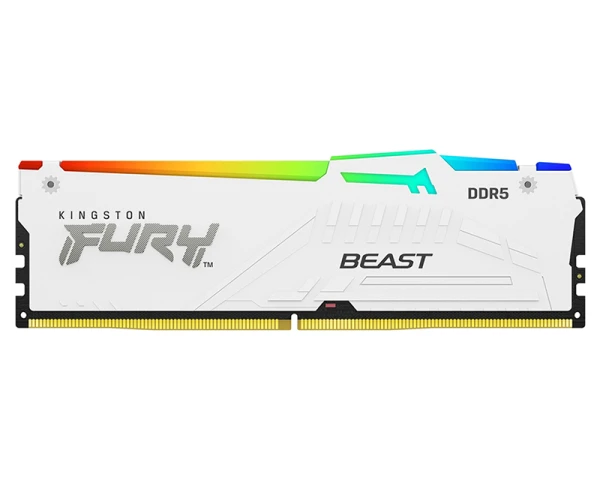 KINGSTON DIMM DDR5 16GB 6000MTs KF560C30BWEA-16 FURY Beast RGB White EXPO 