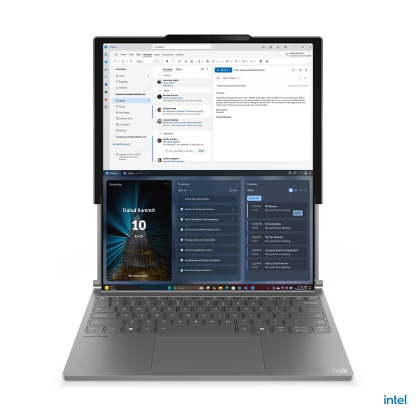 ThinkBook Plus G6 Rollable, Ultra 7 258V (8C/8T, 4.8G), 32GB LPDDR5x (int), 1TB SSD 2242 NVMe, 14.0-16.7´´ (2000x2350) POLED 120Hz HDR600, 