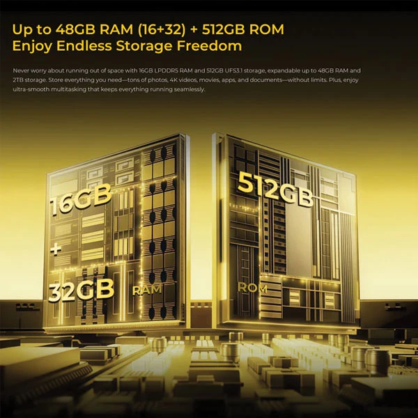 Oukitel WP60 black Rugged Smartphone 5G/16GB+512GB/10000mAh/108MP+8MP+2MP/32MP/NFC/Android15 