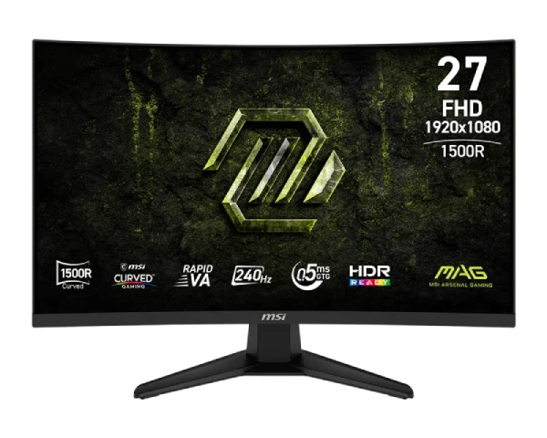MSI 27 inča MAG 275CF X24, FHD 1920x1080 Rapid VA 240Hz gaming monitor 