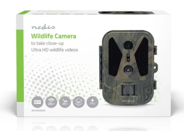 WCAM280GN Wildlife Camera 4K@10fps, 50MPix, 8MPix CMOS, IP65, IR, Night vision, 25m, 2.4inc