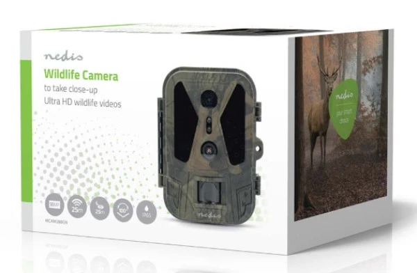 WCAM280GN Wildlife Camera 4K@10fps, 50MPix, 8MPix CMOS, IP65, IR, Night vision, 25m, 2.4inc