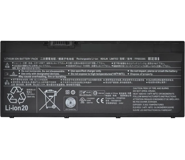 Baterija za Laptop Fujitsu LifeBook T937 T938 T939 E548 E549 E558 E559 U747 U748 Series