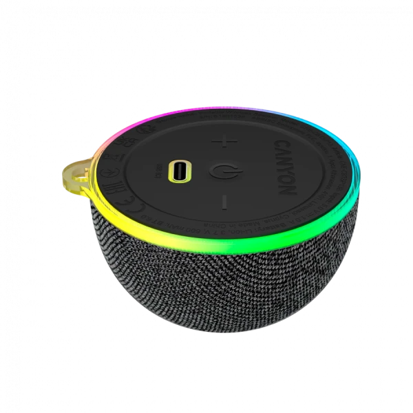 CANYON Magnetic BT speaker OnMove 13 5W Black ( CNE-CBTSP13B ) 